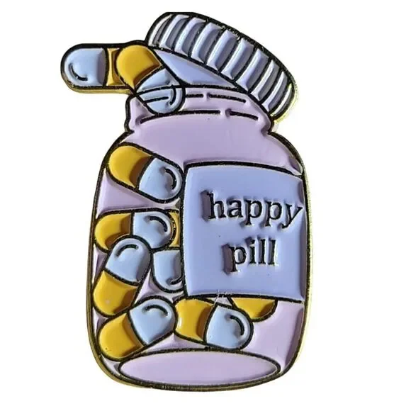 Happy Pills Enamel Pin - Picture 2 of 8